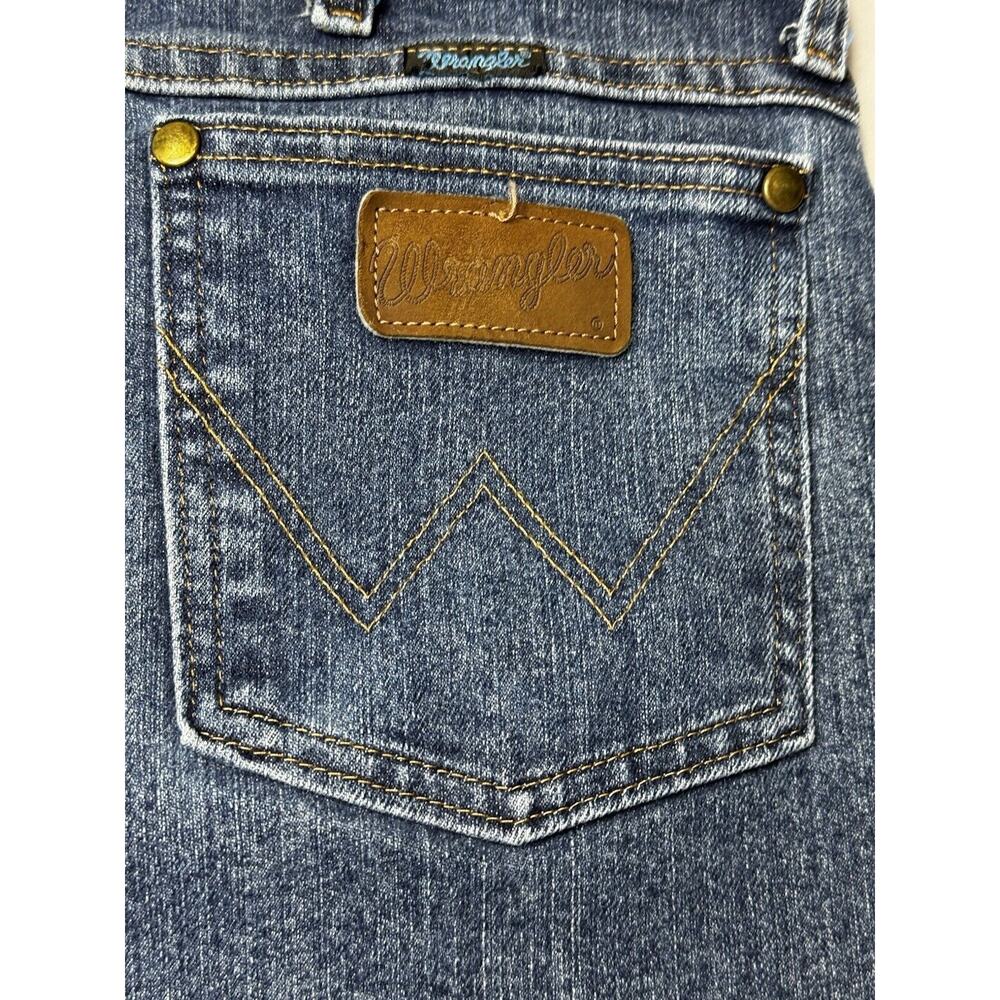 Wrangler 36MWZ Cowboy Cut Men's Slim Fit Straight Leg Blue Jeans - Size 38x31.5* - Picture 5 of 8